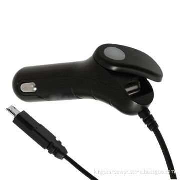 Micro USB Car Charger with USB Port for Blackberry HTC Motorola/Nokia/Pantech/Samsung/Sony-Ericsson